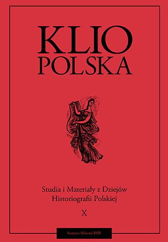 Okładka czasopisma "Klio Polska" Tom X